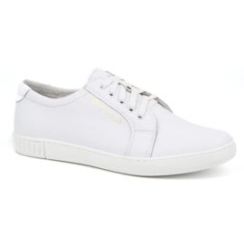 Polbut Scarpe da uomo in pelle 320/2 bianche bianco 1