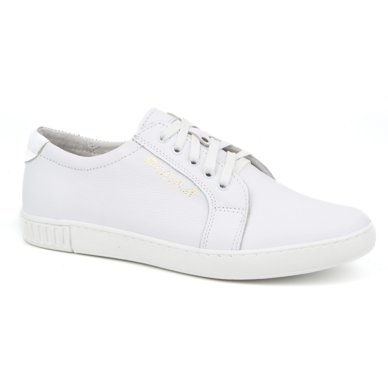 Polbut Scarpe da uomo in pelle 320/2 bianche bianca 1