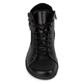 Olivier Scarpe invernali minimaliste da donna in pelle a piedi nudi 1261 nere nero 1