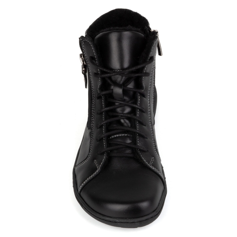 Olivier Scarpe invernali minimaliste da donna in pelle a piedi nudi 1261 nere nero 1
