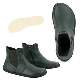 Olivier Stivaletti Chelsea da donna a piedi nudi con cerniera, isolanti 1263, verdi verde 2