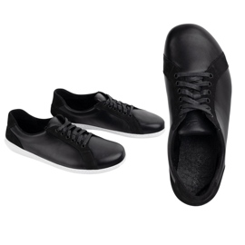 WASAK Scarpe in pelle minimalista maschile a piedi nudi 0741w nero 1