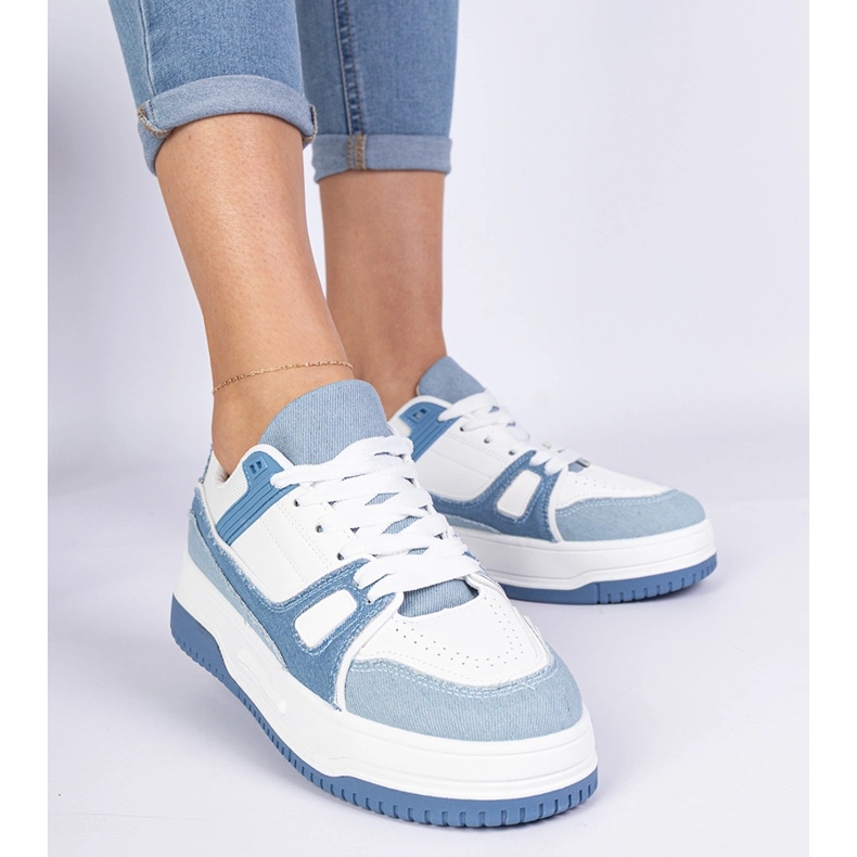Sneaker sportive per donne blu 1