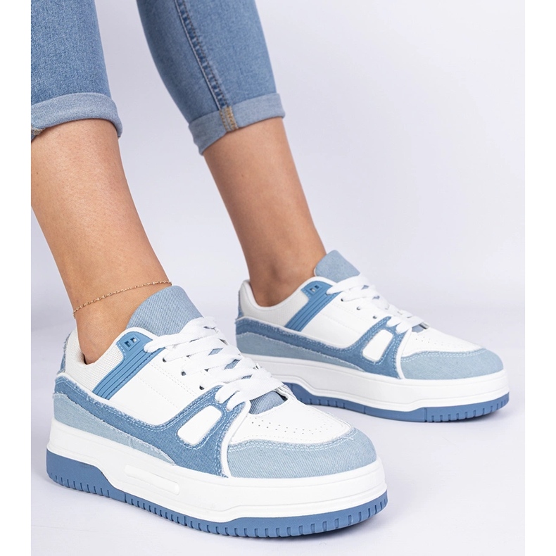 Sneaker sportive per donne blu 2