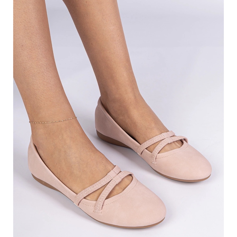 Pink Women's Ballerinas con un ecologico opaco rosa 1