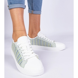 Sneaker materiali da donna verde 1