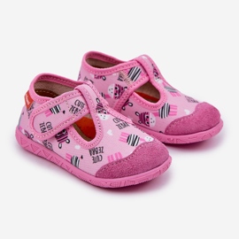 Pantofole per bambini in zelo rosa 1