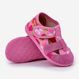 Pantofole per bambini per fragole rosa 2