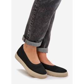 Sneaker femminili slip-on sulla piattaforma nera nero 1