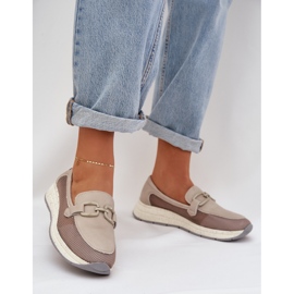 S.Barski Mocassini in pelle femminile d &amp; a tw210 grigio 2