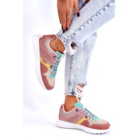 Big Star Sneaker da donna delle donne femminili rosa-beige 2