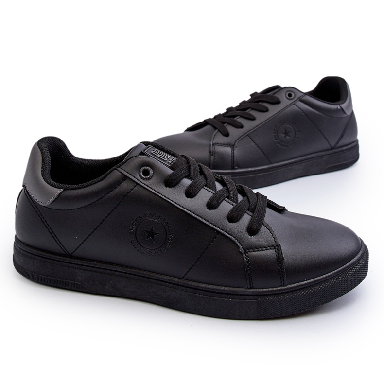 Sneakers Basse da Uomo Eco Pelle Big Star NN174284 Nero 4