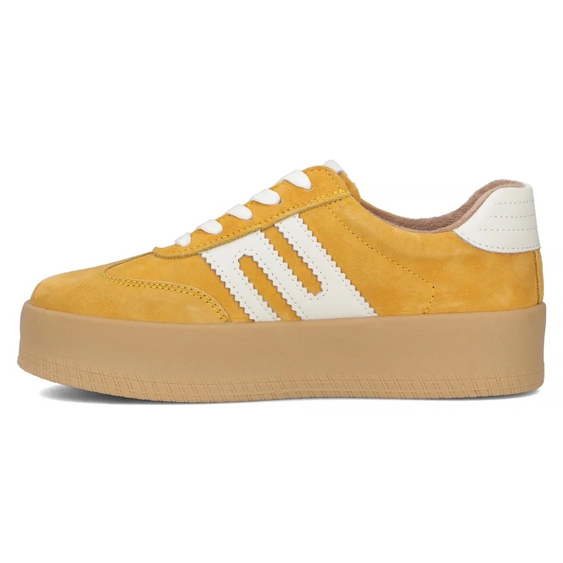 Sneaker in pelle Filippo DP6994/25 żółty Suede giallo 2