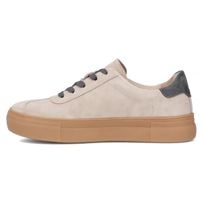 Sneaker in pelle Filippo DP6798/25 beige con grigio 2