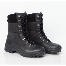 Scarpe tattiche tattiche in pelle Myśliwskie pollonus nero 6-0129-001 kojot 2