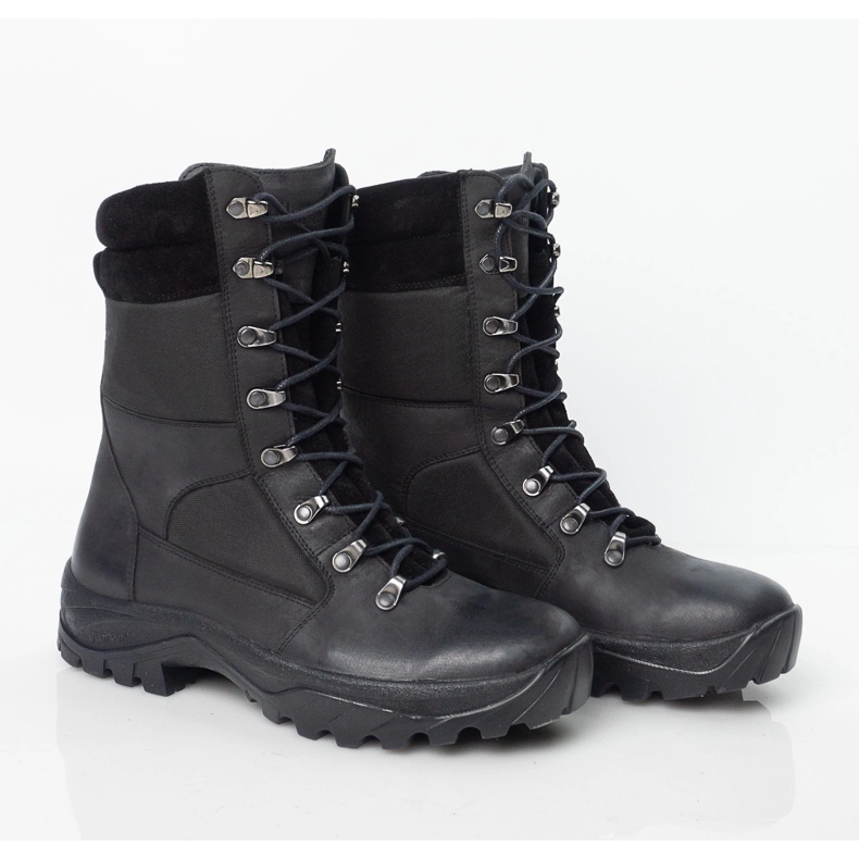 Scarpe tattiche tattiche in pelle Myśliwskie pollonus nero 6-0129-001 kojot 2