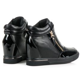 Sneakers con zeppa nero 1