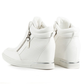 Sneakers con zeppa bianco 1