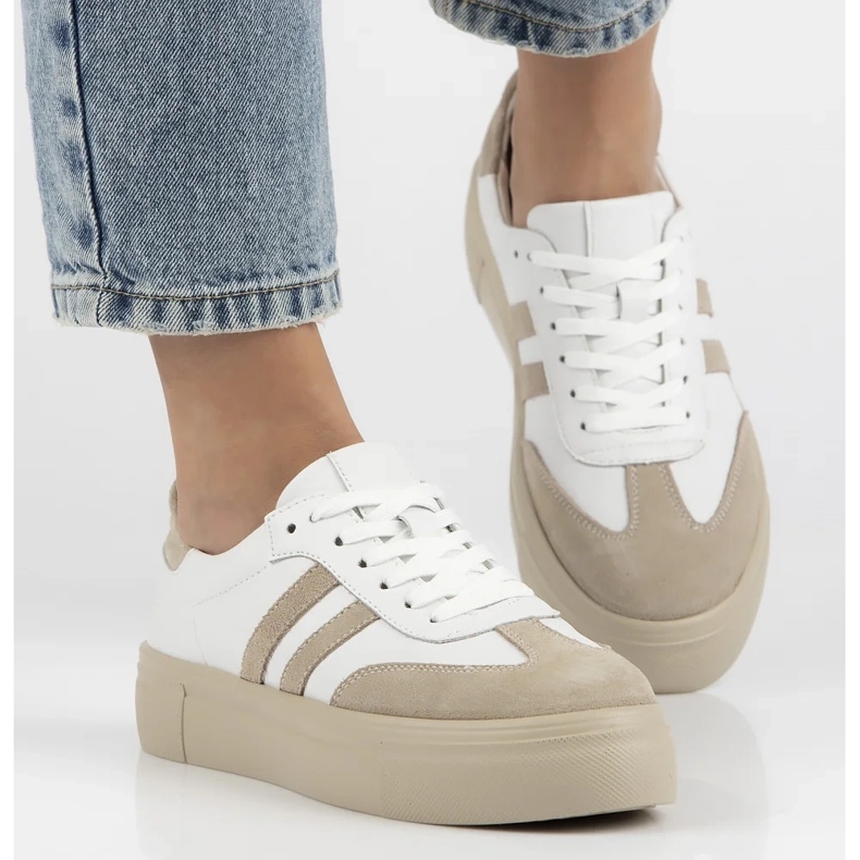 Sneaker in pelle Filippo DP6841/24 bianco 1