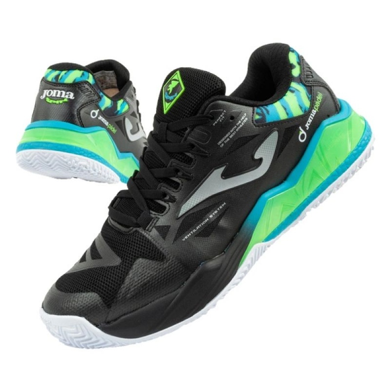 Scarpe a padla joma spin Men 2501 tspins2501om nero 1