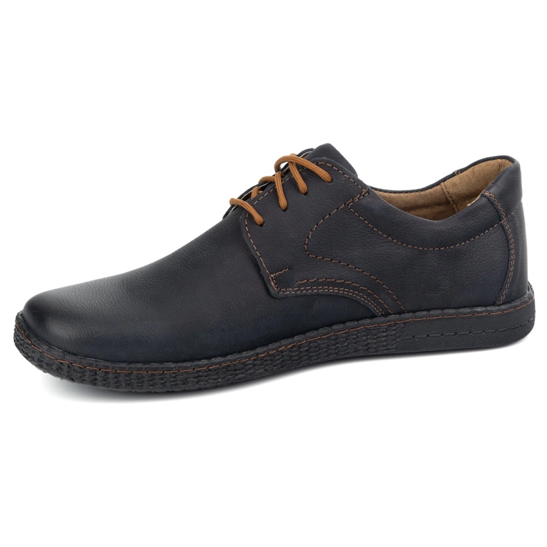 KOMODO Scarpe da uomo in pelle casual 933/2 nero 1