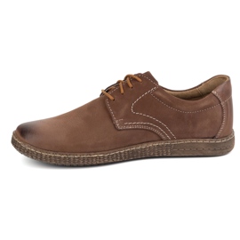 KOMODO Scarpe da uomo in pelle casual 933/2 marrone 1