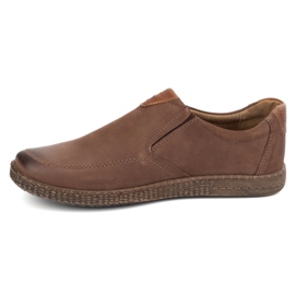 KOMODO Scarpe da uomo in pelle casual 854/2 marrone 1