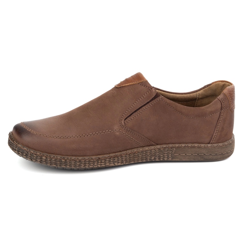 KOMODO Scarpe da uomo in pelle casual 854/2 marrone 1