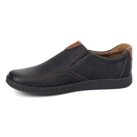 KOMODO Scarpe da uomo in pelle casual 854/2 nero 1