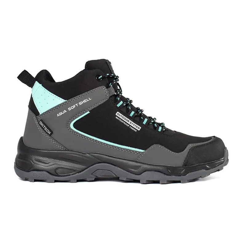 Scarpe da trekking alte da uomo DK con protezione nero 1