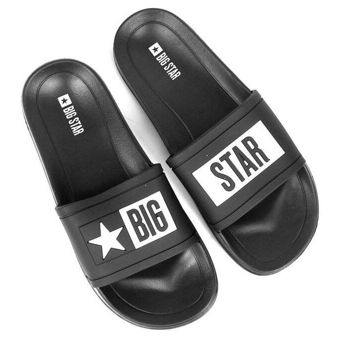 Ciabatte mare da uomo in gomma nera Big Star DD174699 nero 1