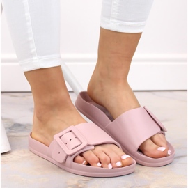 Ciabatte da mare da donna rosa in schiuma Big Star FF274A387 1