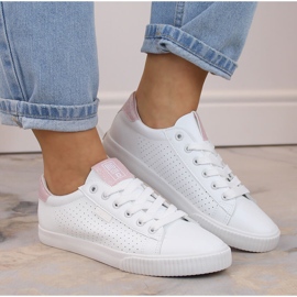 Sneakers basse realizzate in ecopelle, bianche Big Star HH274073 bianco 1