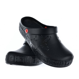 Pantofole da uomo nere Kroks nere Big Star II175001 nero 2