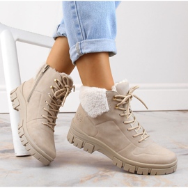 Stivaletti da donna comodi, isolanti, beige di Rieker 2