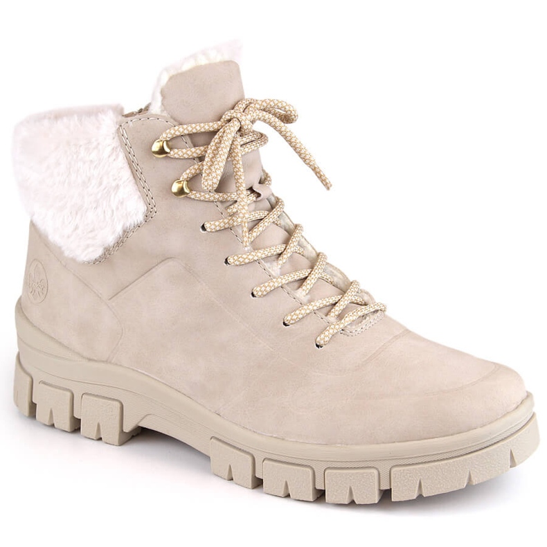 Stivaletti da donna comodi, isolanti, beige di Rieker 1