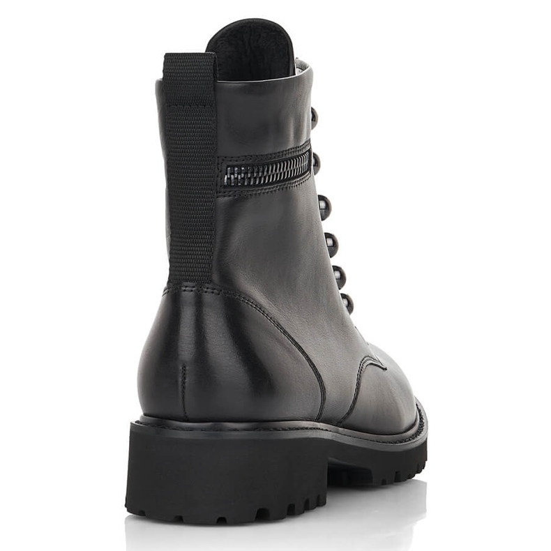 Stivali isolanti da donna in pelle, neri Remonte D8670-01 nero 1