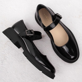Scarpe da donna in vernice nera Vinceza 62179 nero 1