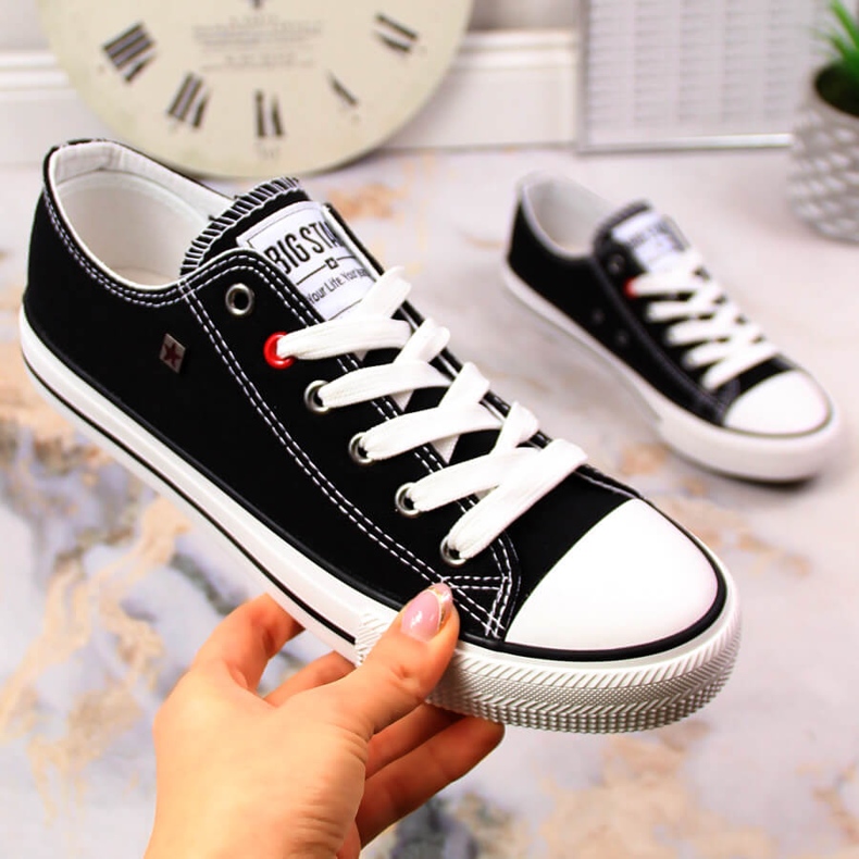 Mezze sneakers nere Big Star T274023 nero 2