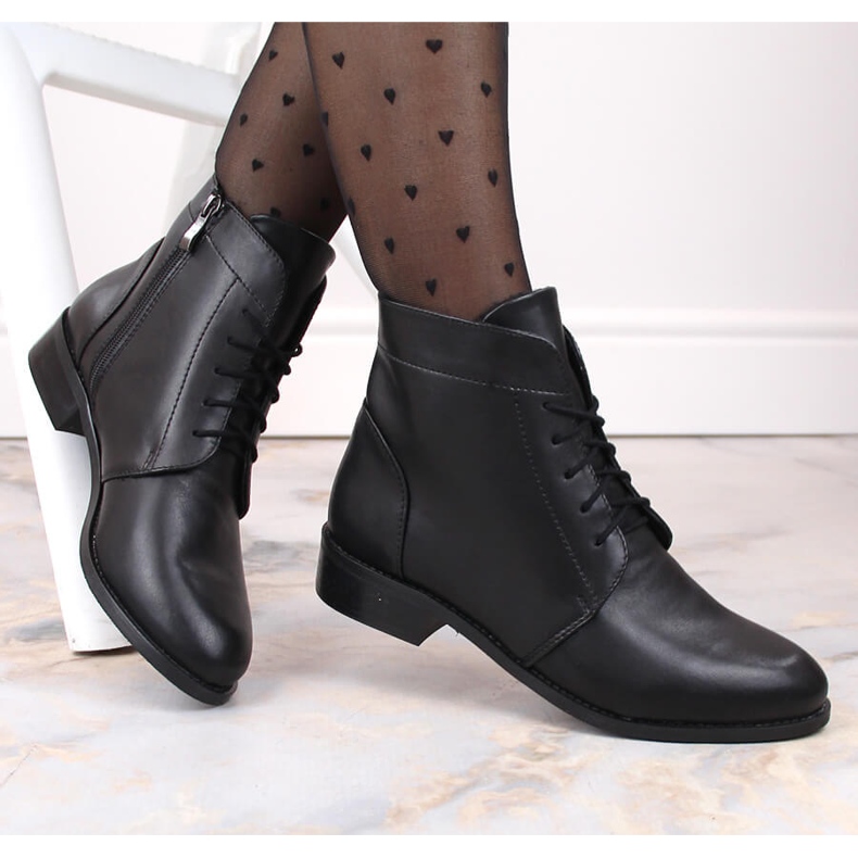 Stivali neri da donna in pelle Dolce Pietro nero 2