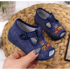 Ciabatte bambino sandali casa blu navy Nazo 1