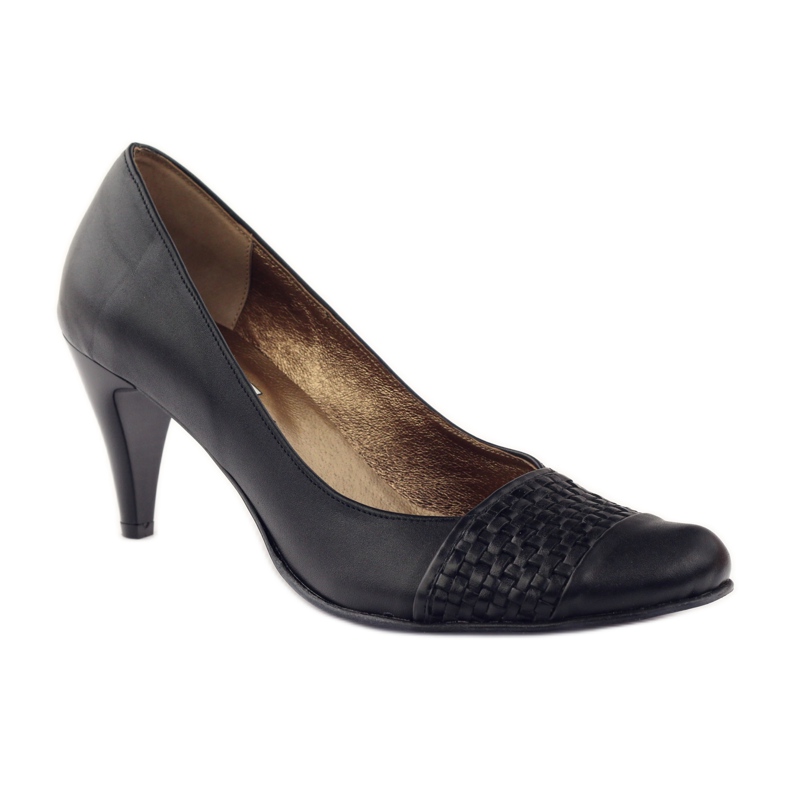 Décolleté in pelle neri PEES 263 nero 1