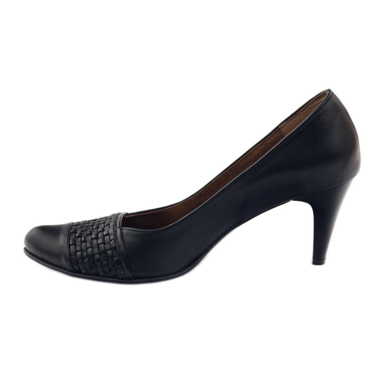 Décolleté in pelle neri PEES 263 nero 2