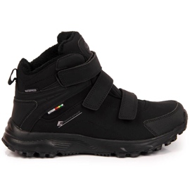 American Club Scarpe da trekking da uomo americane nere impermeabili isolanti nero 1