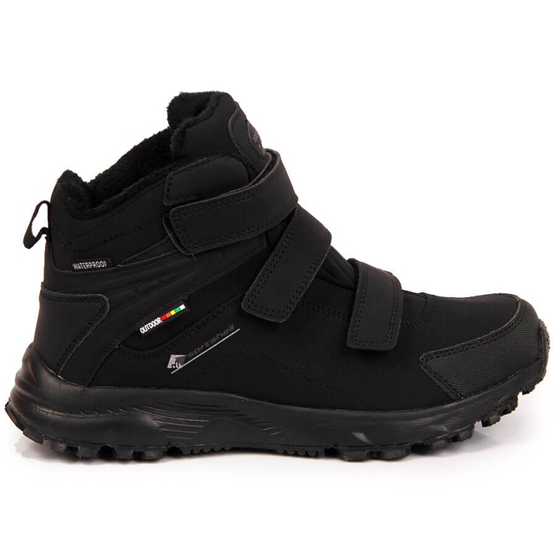 American Club Scarpe da trekking da uomo americane nere impermeabili isolanti nero 1