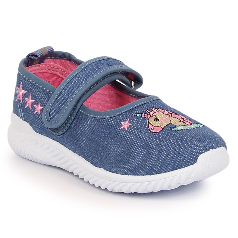 Sneakers da bambina Atletico ballerina unicorno blu 2