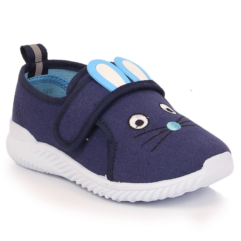 Sneakers da bambina Atletico mouse chiusura strappo blu 2