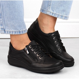 Scarpe comode da donna, Helios nere nero 1