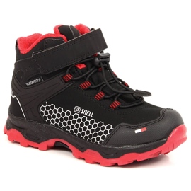 Doposci da bambino impermeabili con velcro American Club AM904B nero 1