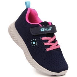 News Scarpe sportive bambina in rete blu navy NOVITÀ 1